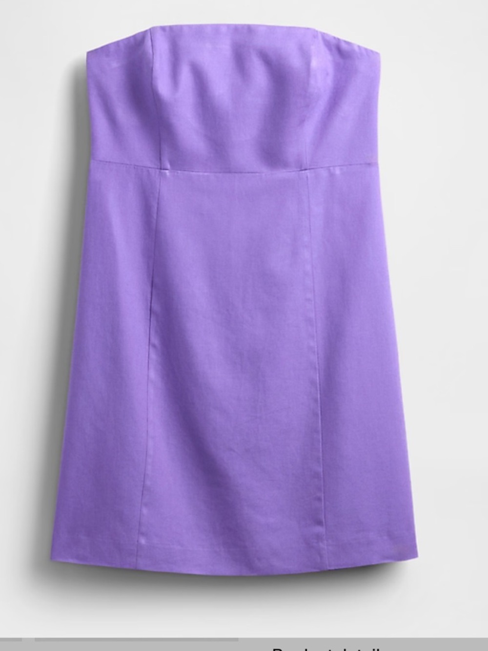 Linen-Blend Mini Dress - Picture 6 of 9